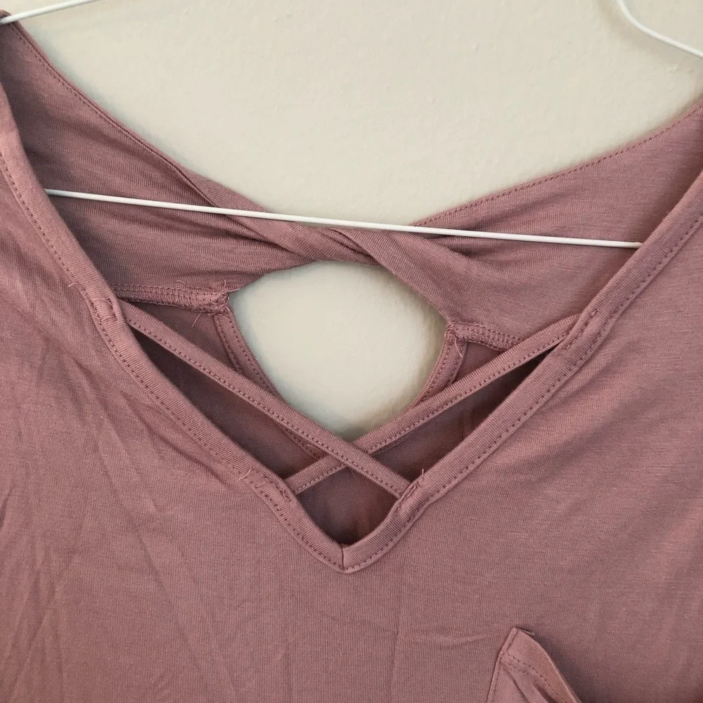 Mauve short sleeve top